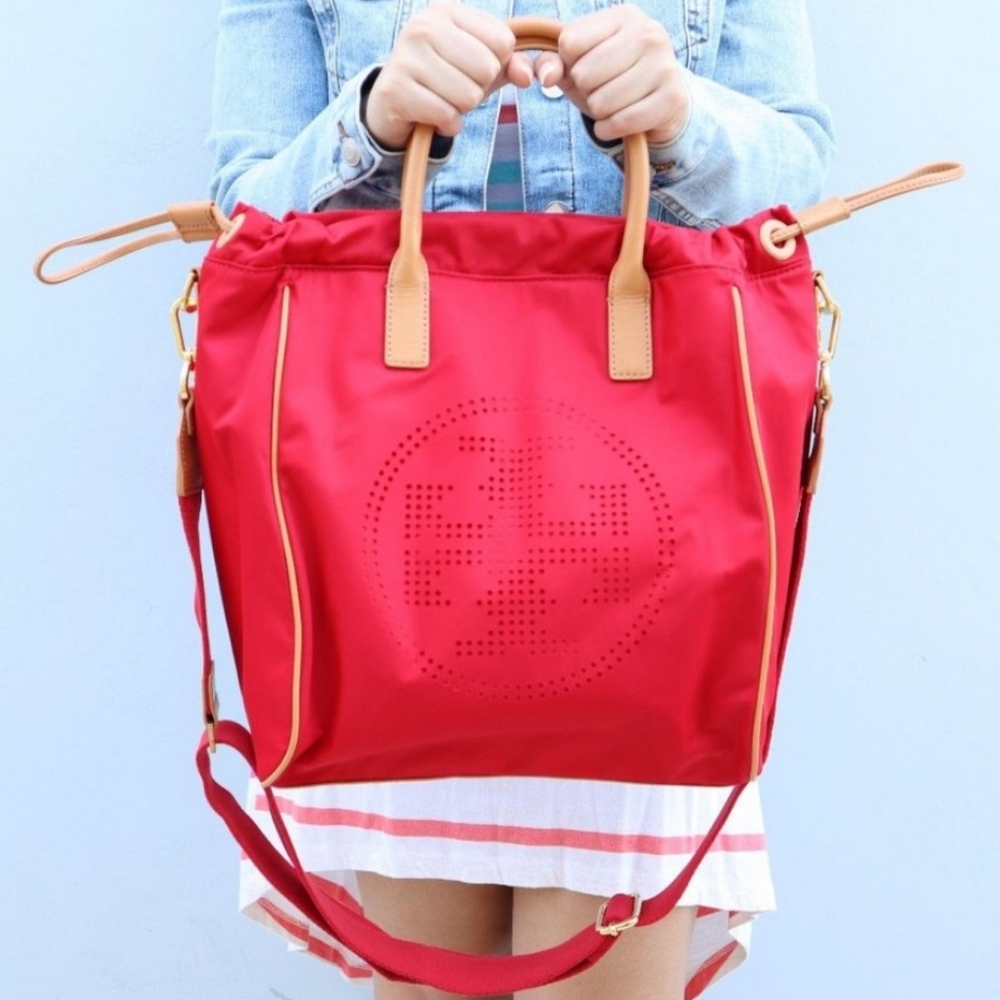 Tory Burch Perforated Nylon Tote